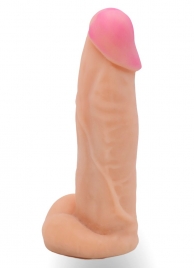 Телесная насадка на Harness с коннектором в ламинате - 20 см. - LOVETOY (А-Полимер) - купить с доставкой в Севастополе