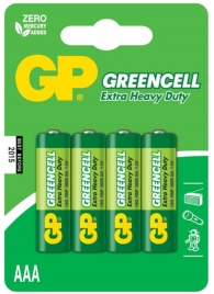 Батарейки солевые GP GreenCell AAA/R03G - 4 шт. - Элементы питания - купить с доставкой в Севастополе