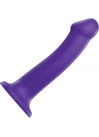 Фиолетовый фаллоимитатор-насадка Strap-On-Me Dildo Dual Density size L - 19 см. - Strap-on-me - купить с доставкой в Севастополе