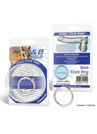 Стальное эрекционное кольцо STEEL COCK RING - 3.5 см. - BlueLine - в Севастополе купить с доставкой