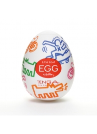 Мастурбатор-яйцо Keith Haring EGG STREET - Tenga - в Севастополе купить с доставкой