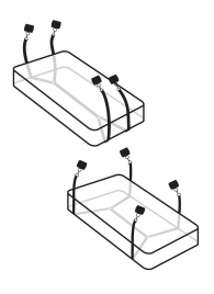 Фиксаторы для кровати WRAPAROUND MATTRESS RESTRAIN - Pipedream - купить с доставкой в Севастополе