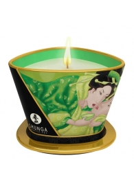 Массажная свеча Exotic Green Tea с ароматом зелёного чая - 170 мл. - Shunga - купить с доставкой в Севастополе