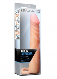 Телесная насадка на пенис Cock Xtender - 17,7 см. - Blush Novelties - в Севастополе купить с доставкой