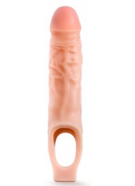 Телесная насадка на пенис 9 Inch Cock Sheath Extender - 22,2 см. - Blush Novelties - в Севастополе купить с доставкой