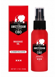 Стимулирующее массажное масло CBD from Amsterdam Massage Oil - 50 мл. - Shots Media BV - купить с доставкой в Севастополе