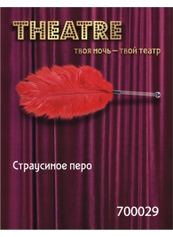 Красное страусовое пёрышко - ToyFa - купить с доставкой в Севастополе