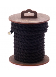 Черная хлопковая веревка для бондажа на катушке - 5 м. - Crazy Handmade - купить с доставкой в Севастополе