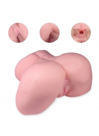 Реалистичный мастурбатор-полуторс с 2 рабочими отверстиями - S-HANDE - в Севастополе купить с доставкой