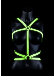 Портупея Body Harness с неоновым эффектом - размер L-XL - Shots Media BV - купить с доставкой в Севастополе