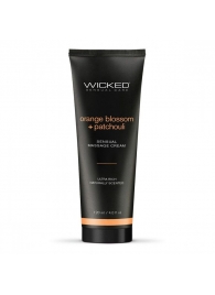 Массажный легкий крем WICKED Orange Blossom plus Patchouli - 120 мл. - Wicked - купить с доставкой в Севастополе