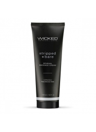 Массажный легкий крем WICKED Stripped plus Bare - 120 мл. - Wicked - купить с доставкой в Севастополе