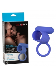 Синее эрекционное виброкольцо Silicone Rechargeable Endless Desires Enhancer - California Exotic Novelties - в Севастополе купить с доставкой