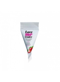 Съедобное согревающее массажное масло Love Me Tender Strawberry с ароматом клубники - 10 мл. - Love to Love - купить с доставкой в Севастополе