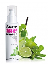 Съедобное согревающее массажное масло Love Me Tender Mojito с ароматом мохито - 100 мл. - Love to Love - купить с доставкой в Севастополе