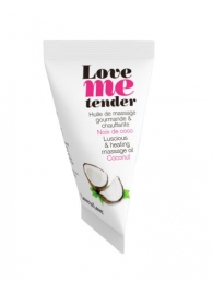 Съедобное согревающее массажное масло Love Me Tender Cocos с ароматом кокоса - 10 мл. - Love to Love - купить с доставкой в Севастополе