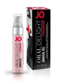 Клубничный лубрикант для оральных ласк Oral Delight Strawberry Sensation - 30 мл. - System JO - купить с доставкой в Севастополе