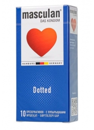 Презервативы с пупырышками Masculan Dotted - 10 шт. - Masculan - купить с доставкой в Севастополе