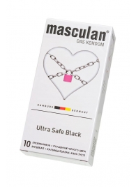 Ультрапрочные презервативы Masculan Ultra Safe Black - 10 шт. - Masculan - купить с доставкой в Севастополе