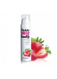 Массажная хрустящая пенка Tickle My Body Strawberry с ароматом клубники - 150 мл. - Love to Love - купить с доставкой в Севастополе