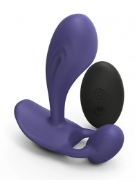 Темно-синий вибромассажер Witty P G Vibrator with Remote Control - Love to Love - в Севастополе купить с доставкой