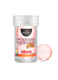 Лубрикант на масляной основе Hot Ball Plus с разогревающим эффектом (2 шарика по 3 гр.) - HotFlowers - купить с доставкой в Севастополе