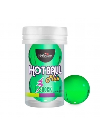 Лубрикант на силиконовой основе Hot Ball Plus с покалывающим эффектом (2 шарика по 3 гр.) - HotFlowers - купить с доставкой в Севастополе