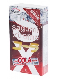 Ароматизированные презервативы Sagami Xtreme COLA - 10 шт. - Sagami - купить с доставкой в Севастополе