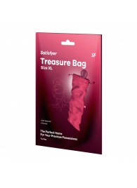 Розовый мешочек для хранения игрушек Treasure Bag XL - Satisfyer - купить с доставкой в Севастополе