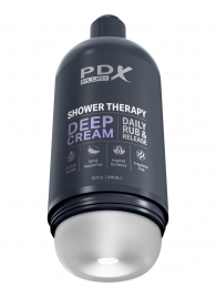 Мастурбатор в бутылке Shower Therapy Deep Cream - Pipedream - в Севастополе купить с доставкой