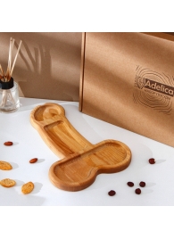 Деревянное блюдо для подачи в форме члена (32,5 х 20 х 1,7 см) - Сима-Ленд - купить с доставкой в Севастополе