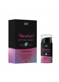 Жидкий вибратор Vibration Cotton Candy с ароматом сахарной ваты - 15 мл. - INTT - купить с доставкой в Севастополе