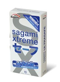 Презервативы Sagami Xtreme Ultrasafe с двойным количеством смазки - 10 шт. - Sagami - купить с доставкой в Севастополе