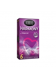 Презервативы с рёбрышками Domino Harmony - 6 шт. - Domino - купить с доставкой в Севастополе