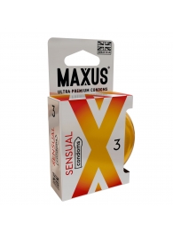 Презервативы анатомической формы Maxus Sensual - 3 шт. - Maxus - купить с доставкой в Севастополе