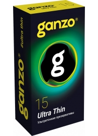 Прозрачные ультратонкие презервативы Ganzo Ultra thin - 15 шт. - Ganzo - купить с доставкой в Севастополе