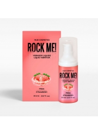 Жидкий вибратор Nuei Rock Me! с ароматом клубники - 20 мл. - Nuei cosmetics - купить с доставкой в Севастополе