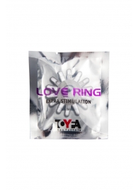 Прозрачное гелевое эрекционное кольцо с шипиками - Toyfa Basic - в Севастополе купить с доставкой