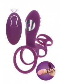 Фиолетовая эрекционная вибронасадка Halo Halo C-Ring Sleeve - Toy Joy - в Севастополе купить с доставкой