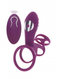 Фиолетовая эрекционная вибронасадка Halo Halo C-Ring Sleeve - Toy Joy - в Севастополе купить с доставкой