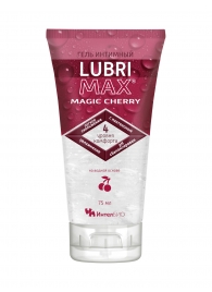 Интимный гель-смазка на водной основе Lubrimax Magic Cherry - 75 мл. - ИнтелБИО - купить с доставкой в Севастополе