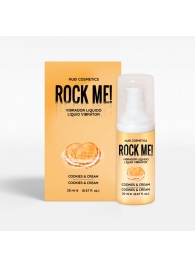 Жидкий вибратор Nuei Rock Me! с ароматом печенья и сливок - 20 мл. - Nuei cosmetics - купить с доставкой в Севастополе