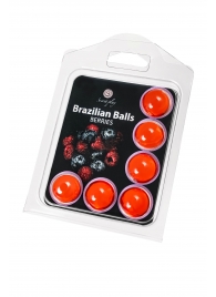 Набор из 6 шариков с массажным маслом Brazilian Balls с ароматом ягод - Secret Play - купить с доставкой в Севастополе