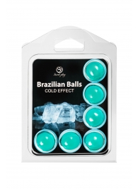 Набор из 6 шариков с массажным маслом Brazilian Balls с охлаждающим эффектом - Secret Play - купить с доставкой в Севастополе