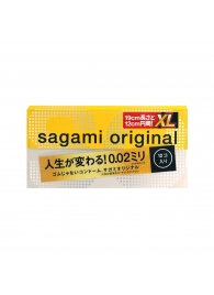 Презервативы увеличенного размера Sagami Original 0.02 XL-size - 12 шт. - Sagami - купить с доставкой в Севастополе