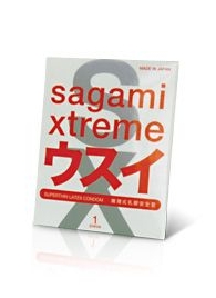 Ультратонкий презерватив Sagami Xtreme SUPERTHIN - 1 шт. - Sagami - купить с доставкой в Севастополе