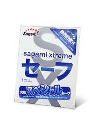 Презерватив Sagami Xtreme Ultrasafe с двойным количеством смазки - 1 шт. - Sagami - купить с доставкой в Севастополе