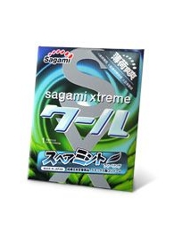 Презерватив Sagami Xtreme Mint с ароматом мяты - 1 шт. - Sagami - купить с доставкой в Севастополе