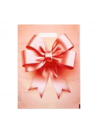 Пакет с принтом в виде банта с вырубной ручкой (30х40 см) - Сима-Ленд - купить с доставкой в Севастополе