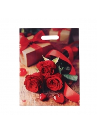 Пакет с принтом в виде роз (31х40 см) - Сима-Ленд - купить с доставкой в Севастополе